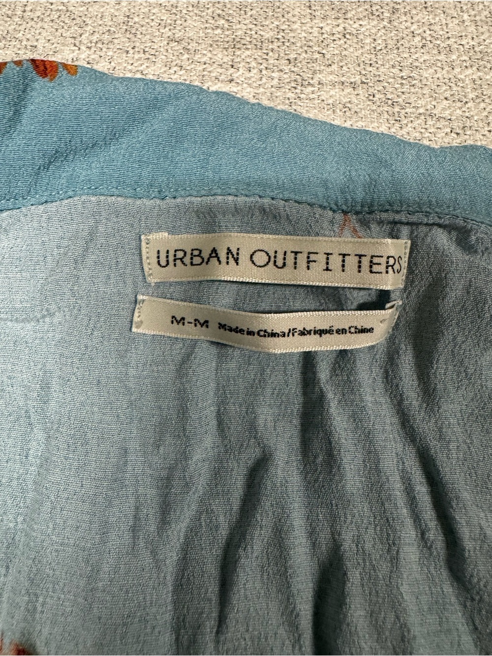 Urban Outfitters Light Blue Floral Shirt Dress - Picture 2 of 2